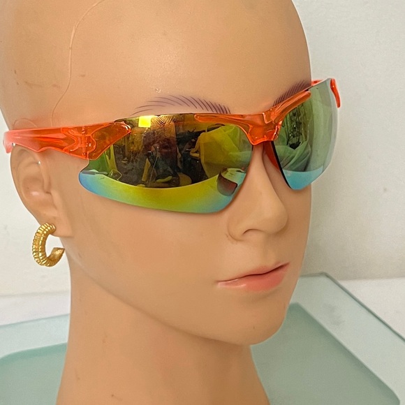 Foster Grant NS0917 Jose ORG MRF FMR Mirror Sporty Sunglasses. Orange - Picture 6 of 9